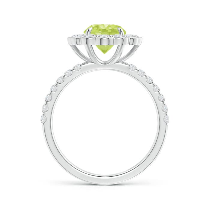 A - Peridot / 2.06 CT / 14 KT White Gold