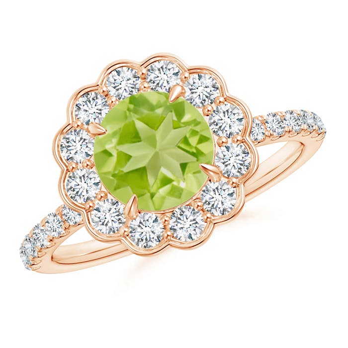 AA - Peridot / 2.06 CT / 14 KT Rose Gold