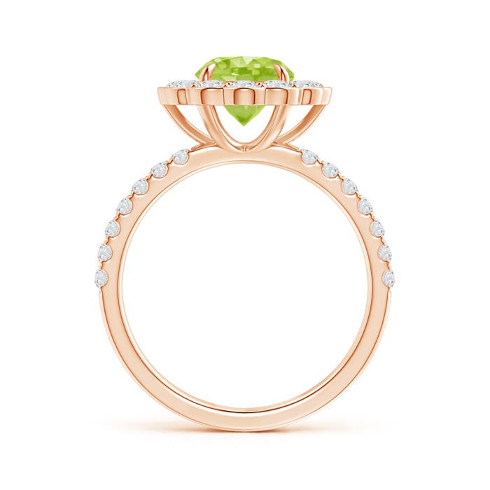 AA - Peridot / 2.06 CT / 14 KT Rose Gold