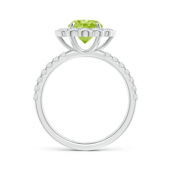 AA - Peridot / 2.06 CT / 14 KT White Gold