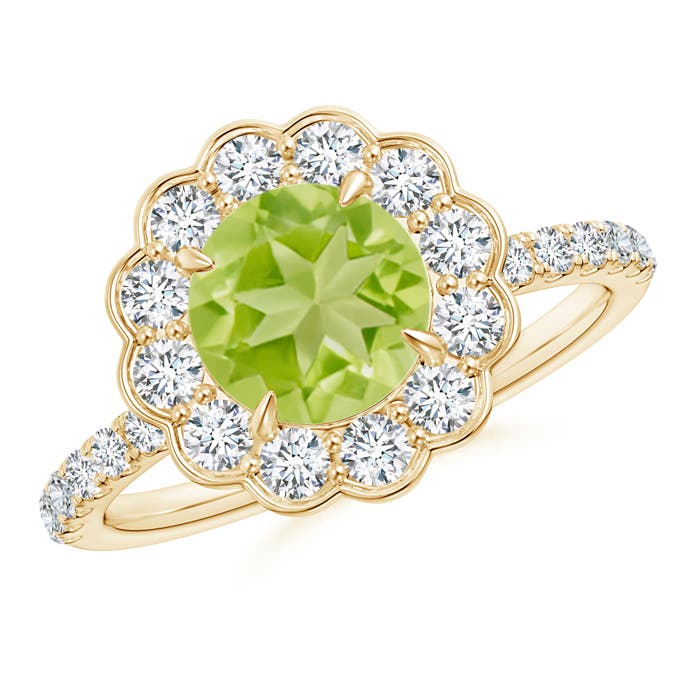 AA - Peridot / 2.06 CT / 14 KT Yellow Gold