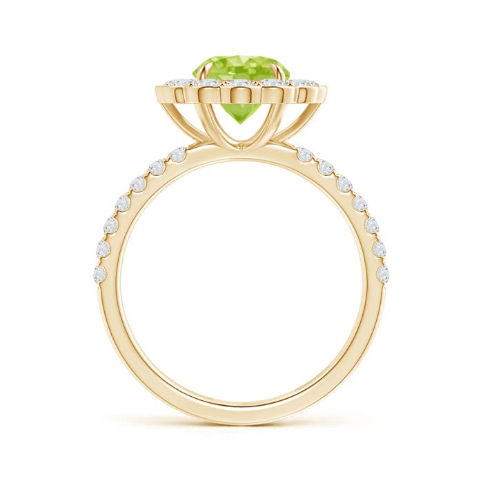 AA - Peridot / 2.06 CT / 14 KT Yellow Gold