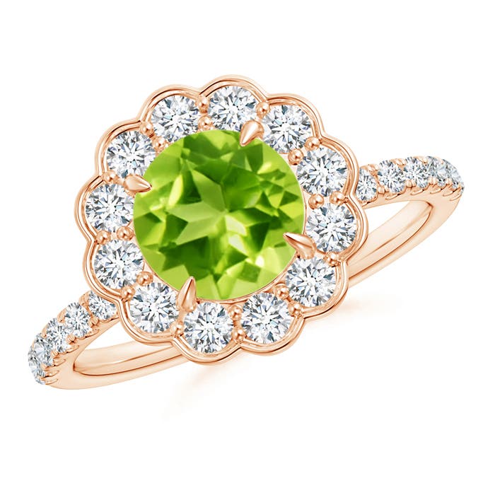 AAA - Peridot / 2.06 CT / 14 KT Rose Gold