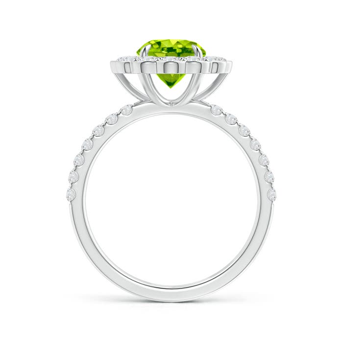 AAA - Peridot / 2.06 CT / 14 KT White Gold