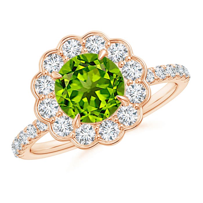 AAAA - Peridot / 2.06 CT / 14 KT Rose Gold