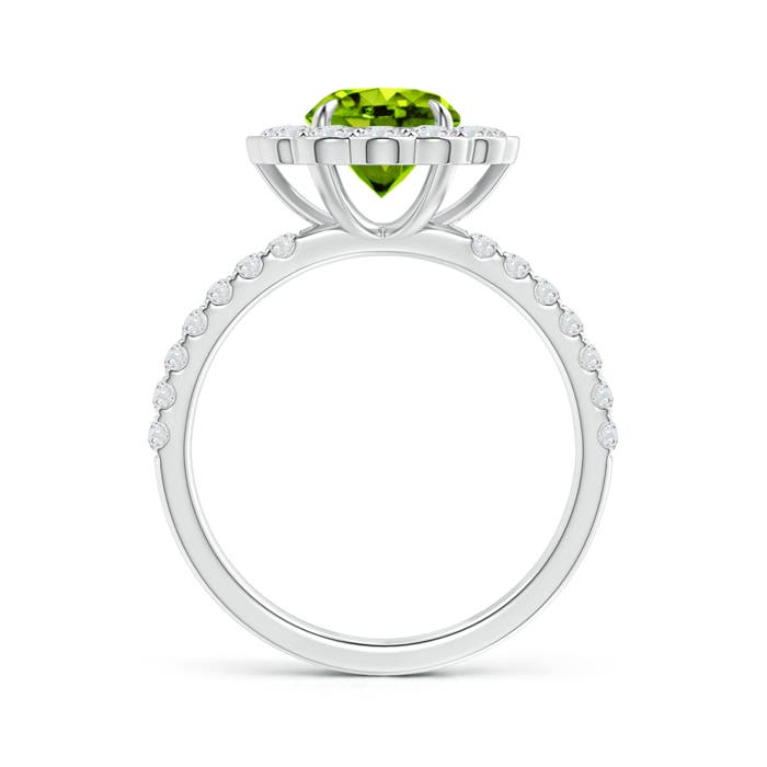 AAAA - Peridot / 2.06 CT / 14 KT White Gold