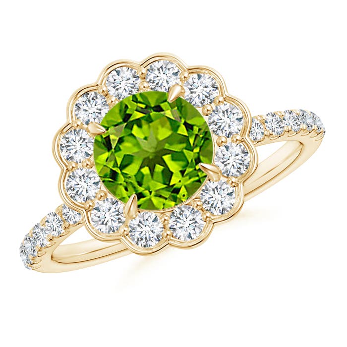 AAAA - Peridot / 2.06 CT / 14 KT Yellow Gold