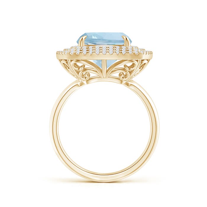 AA - Aquamarine / 4.1 CT / 14 KT Yellow Gold