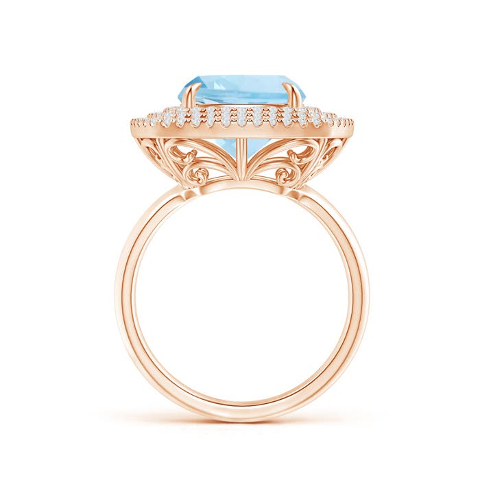 AAA - Aquamarine / 4.1 CT / 14 KT Rose Gold