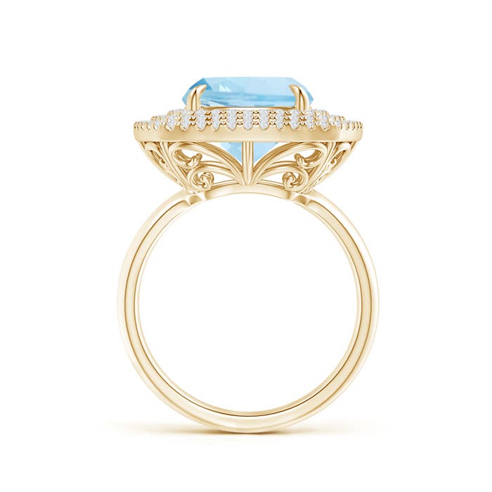 AAA - Aquamarine / 4.1 CT / 14 KT Yellow Gold