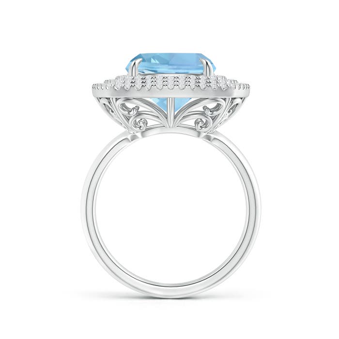 AAAA - Aquamarine / 4.1 CT / 14 KT White Gold