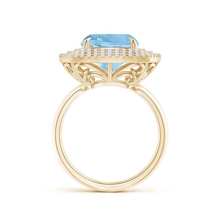 AAAA - Aquamarine / 4.1 CT / 14 KT Yellow Gold