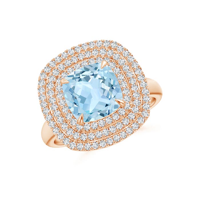 AAA - Aquamarine / 2.49 CT / 14 KT Rose Gold