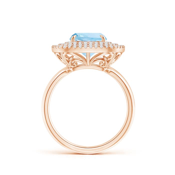 AAA - Aquamarine / 2.49 CT / 14 KT Rose Gold