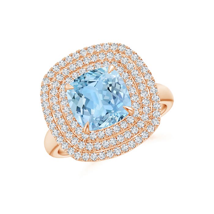 AAAA - Aquamarine / 2.49 CT / 14 KT Rose Gold