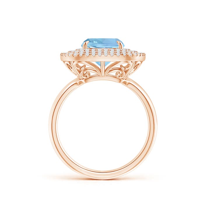 AAAA - Aquamarine / 2.49 CT / 14 KT Rose Gold