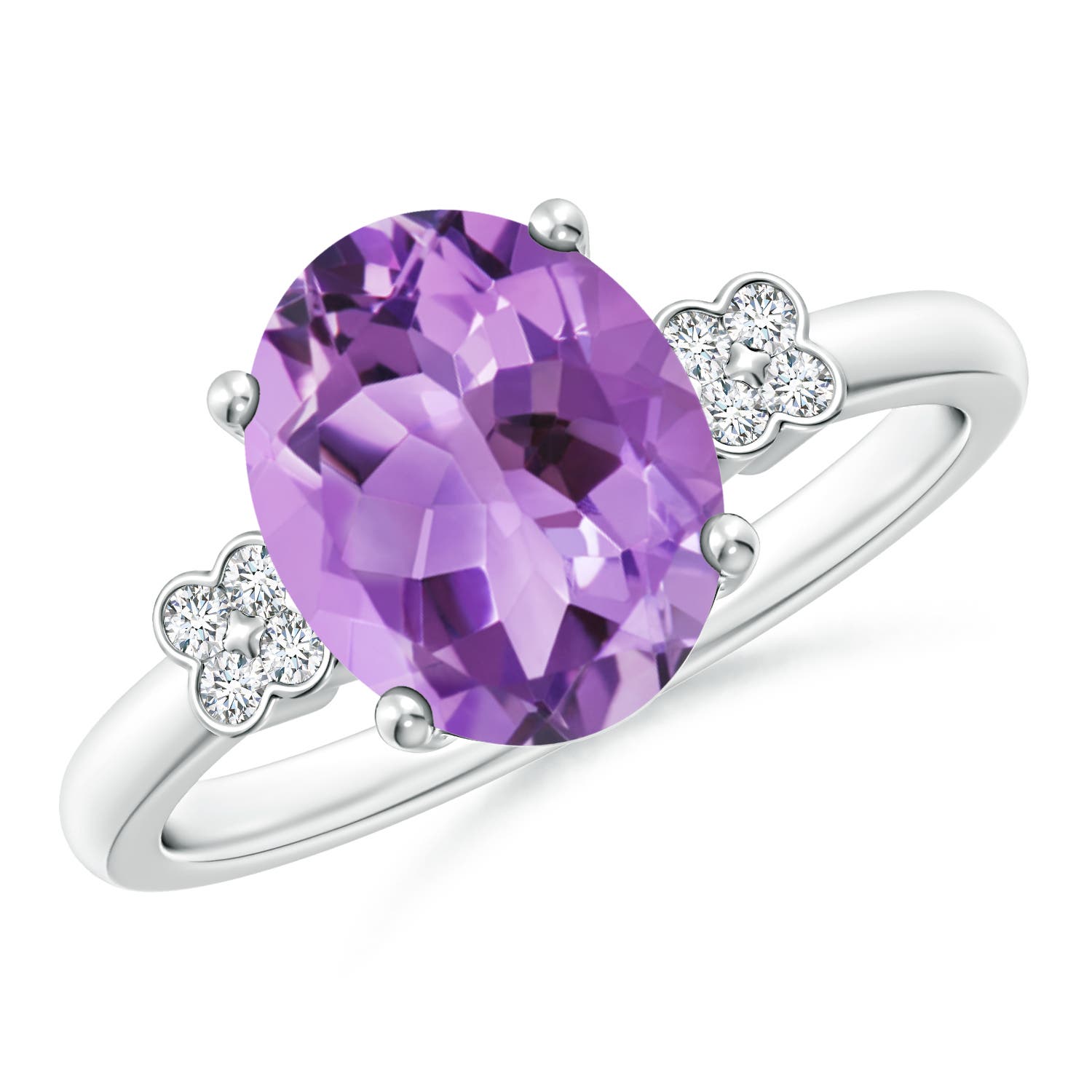 A - Amethyst / 2.36 CT / 14 KT White Gold