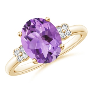 Oval A Amethyst