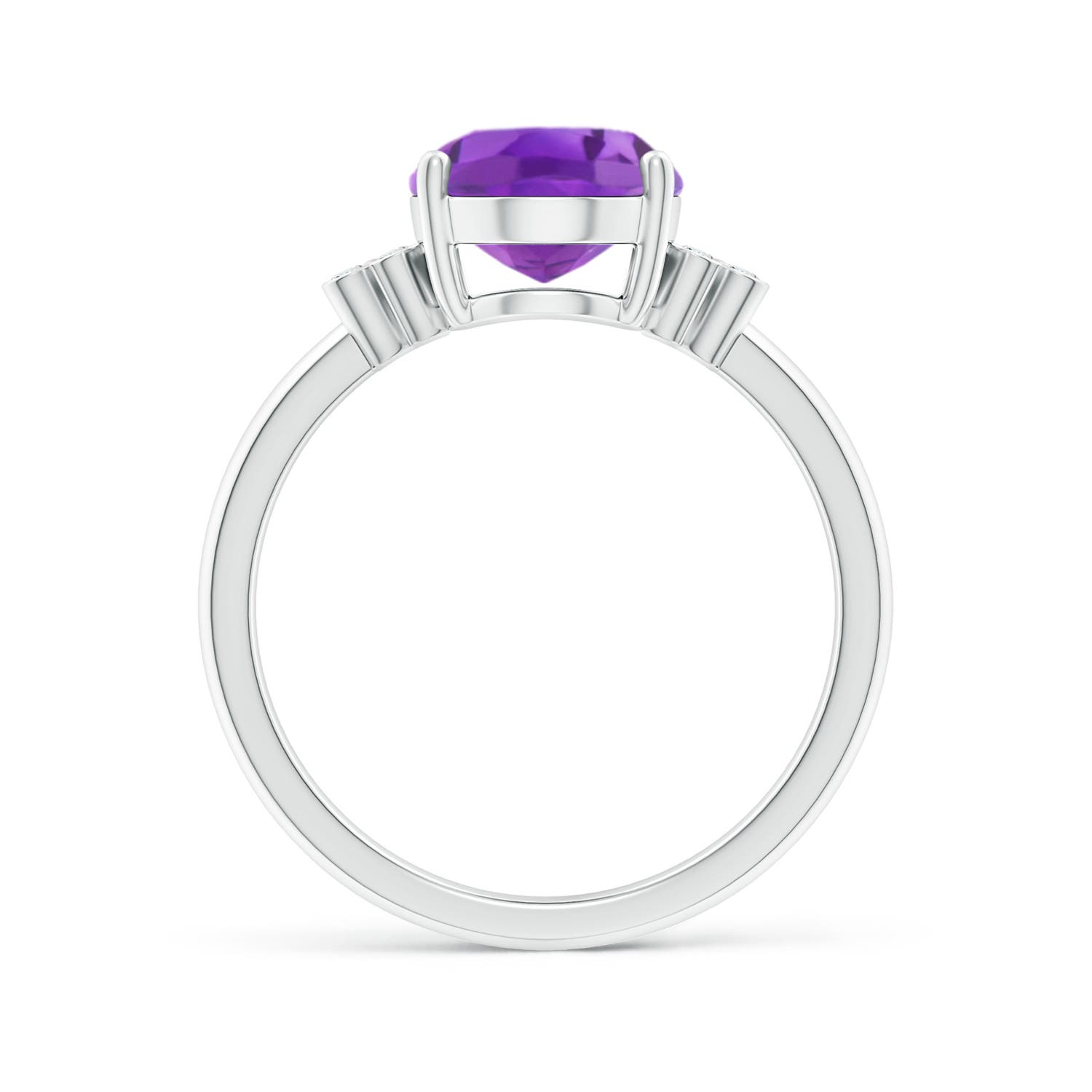 AA- Amethyst / 2.36 CT / 14 KT White Gold