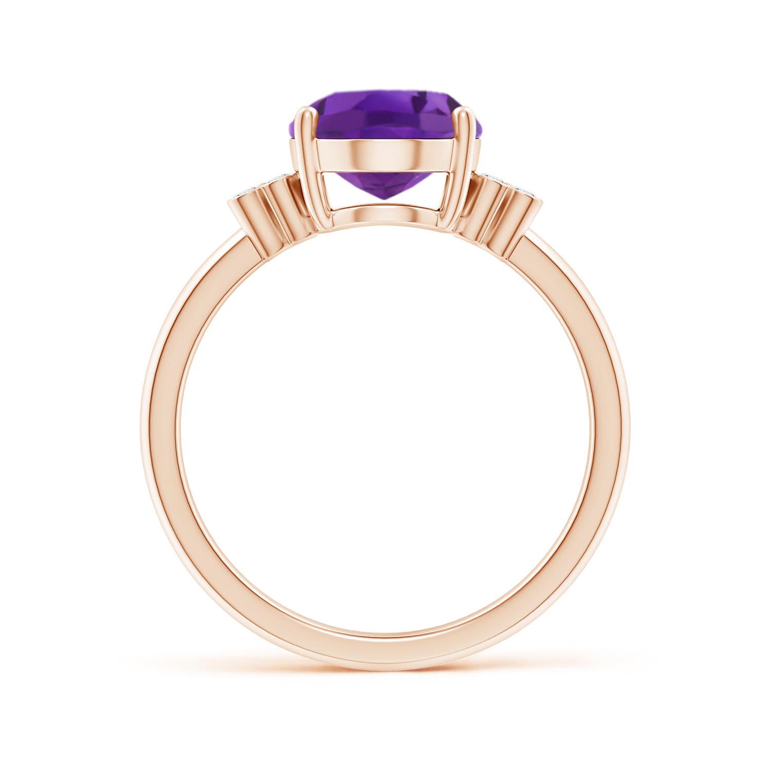 AAA- Amethyst / 2.36 CT / 14 KT Rose Gold
