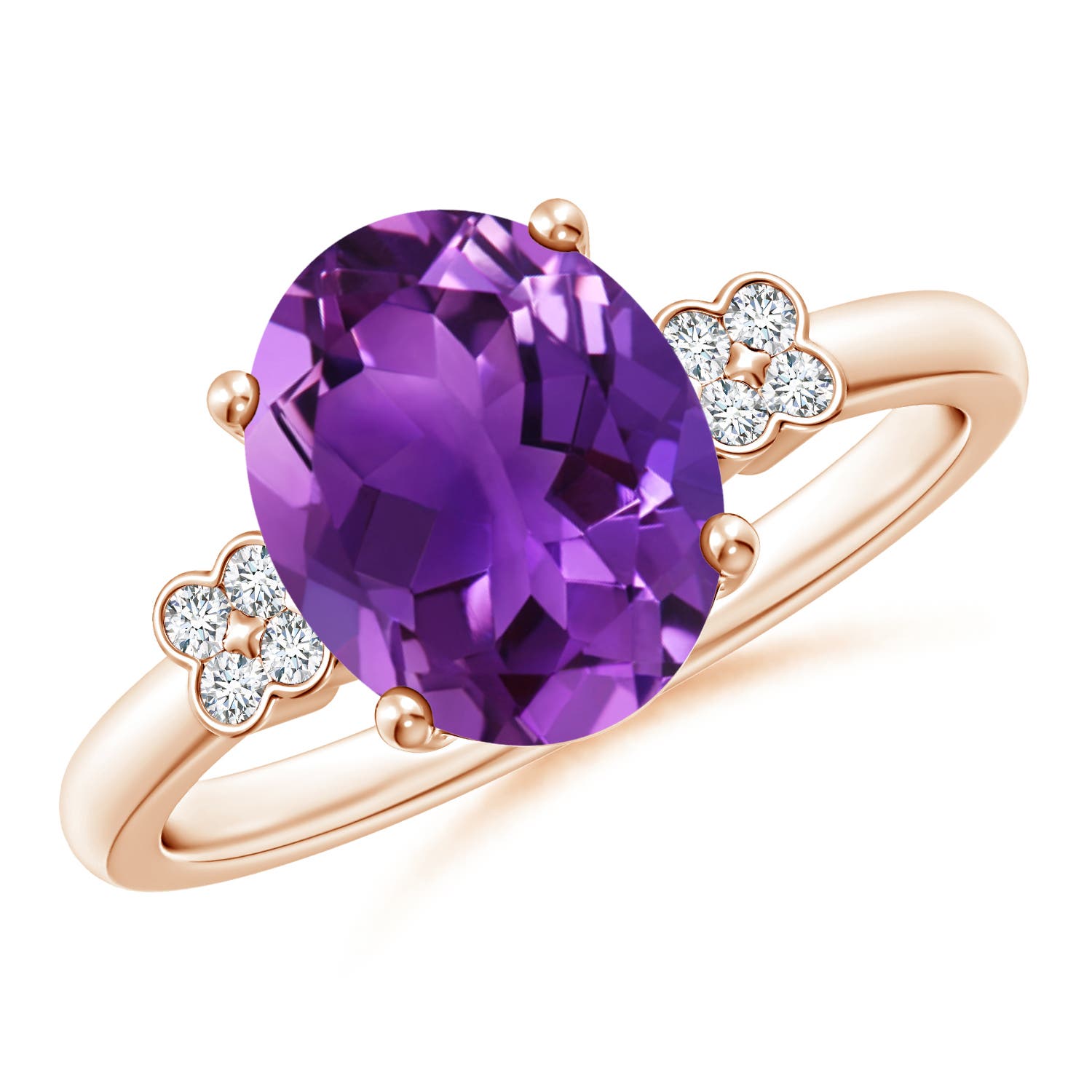 AAAA - Amethyst / 2.36 CT / 14 KT Rose Gold