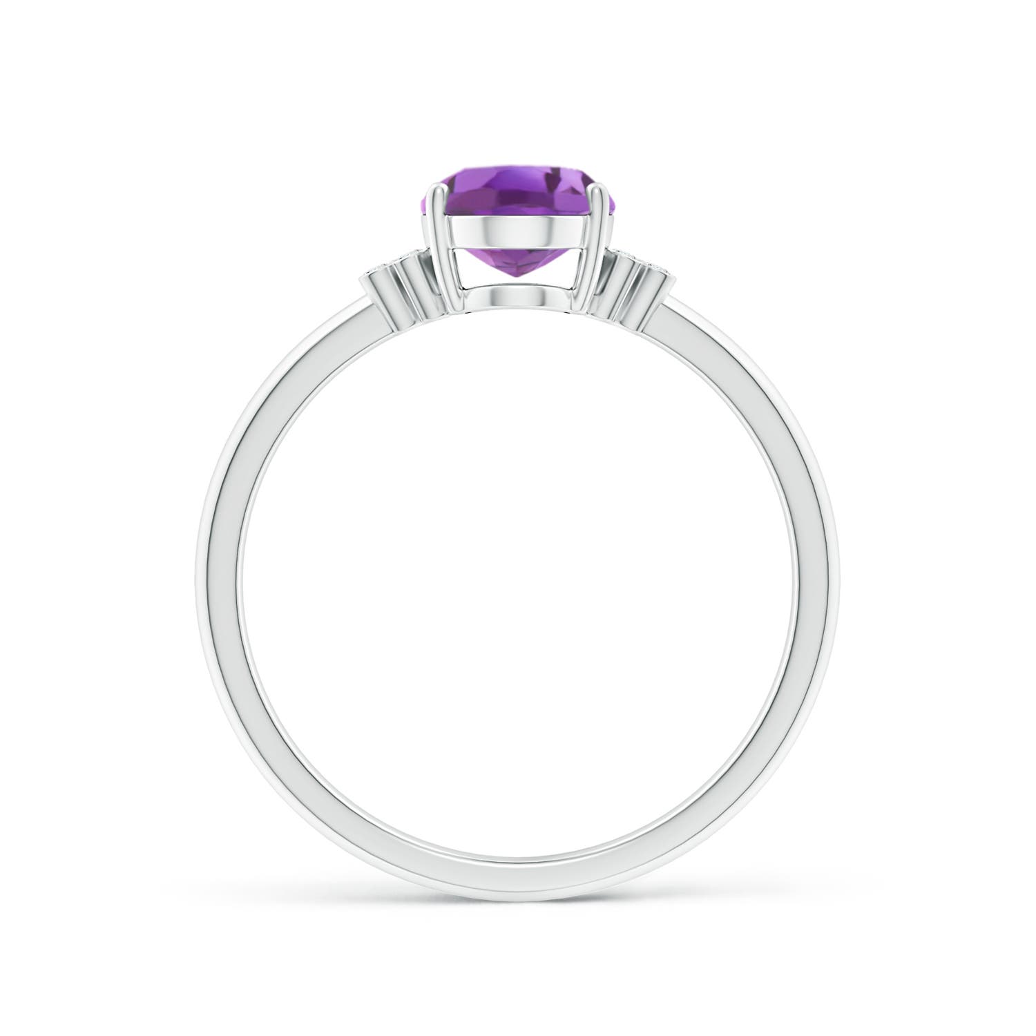 A - Amethyst / 1.2 CT / 14 KT White Gold