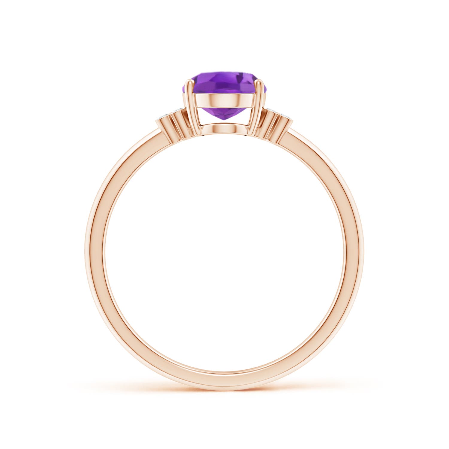 AA- Amethyst / 1.2 CT / 14 KT Rose Gold
