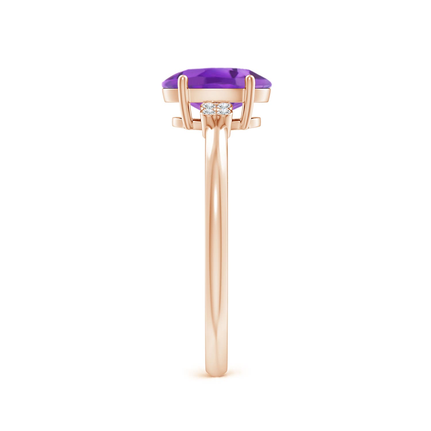 AA- Amethyst / 1.2 CT / 14 KT Rose Gold