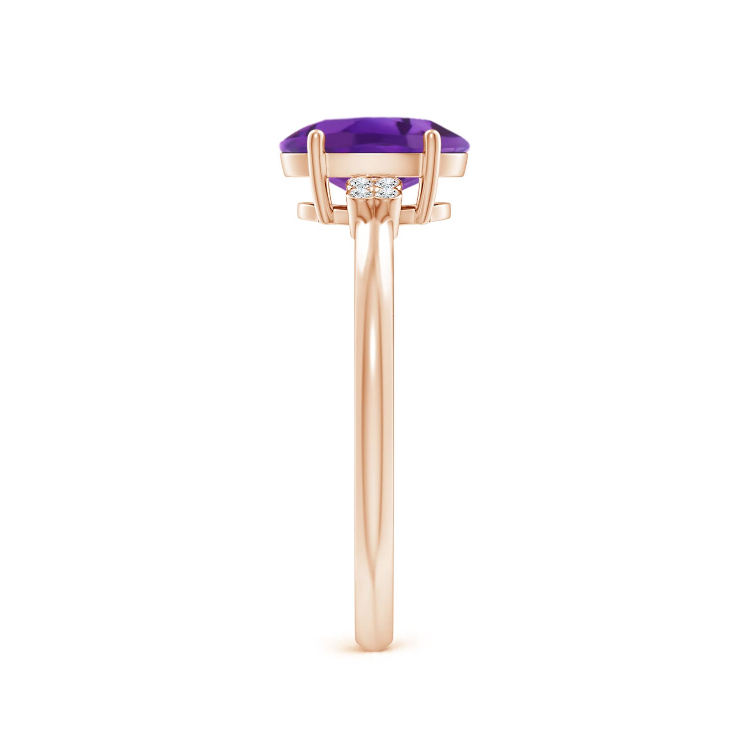 AAA - Amethyst / 1.2 CT / 14 KT Rose Gold