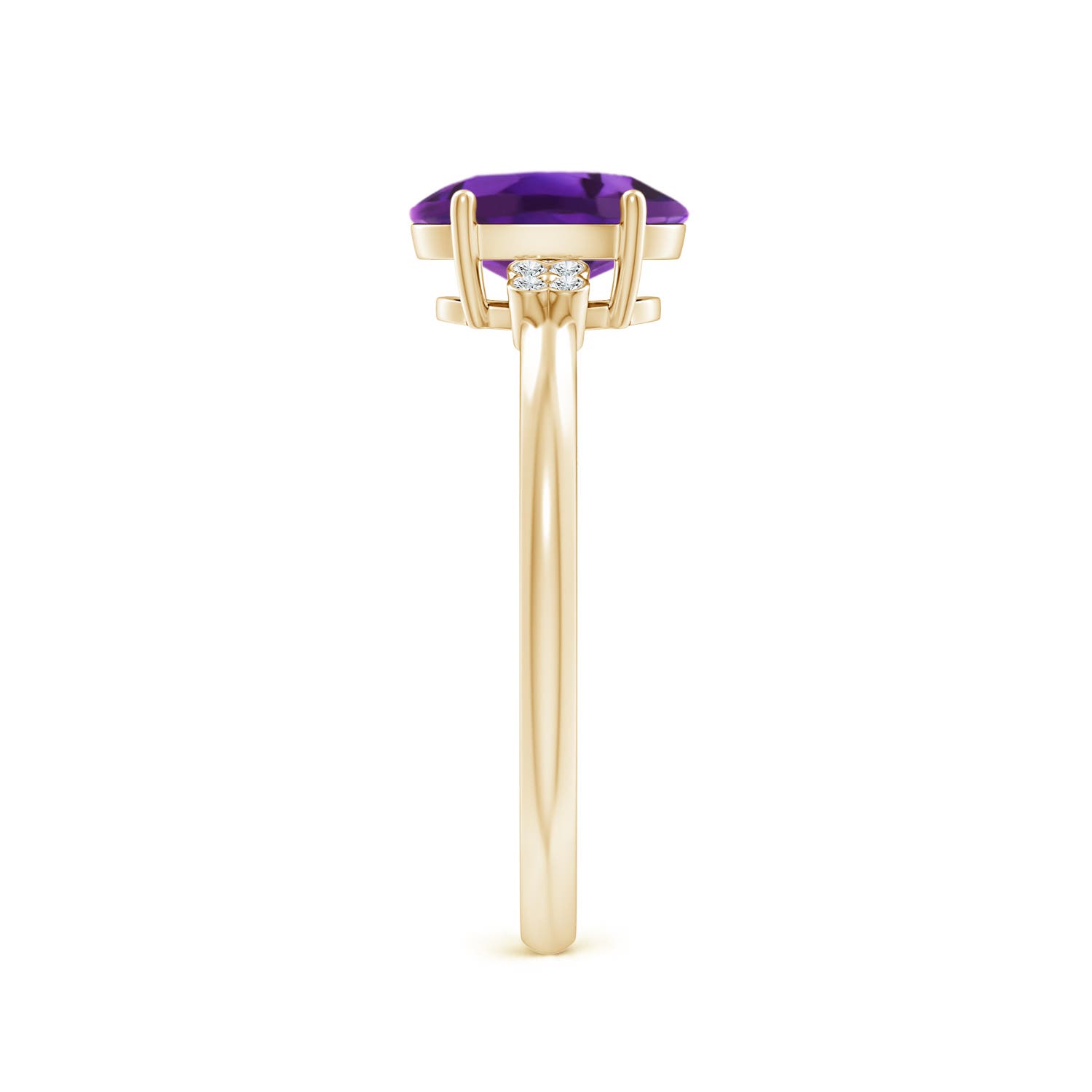 AAAA - Amethyst / 1.2 CT / 14 KT Yellow Gold