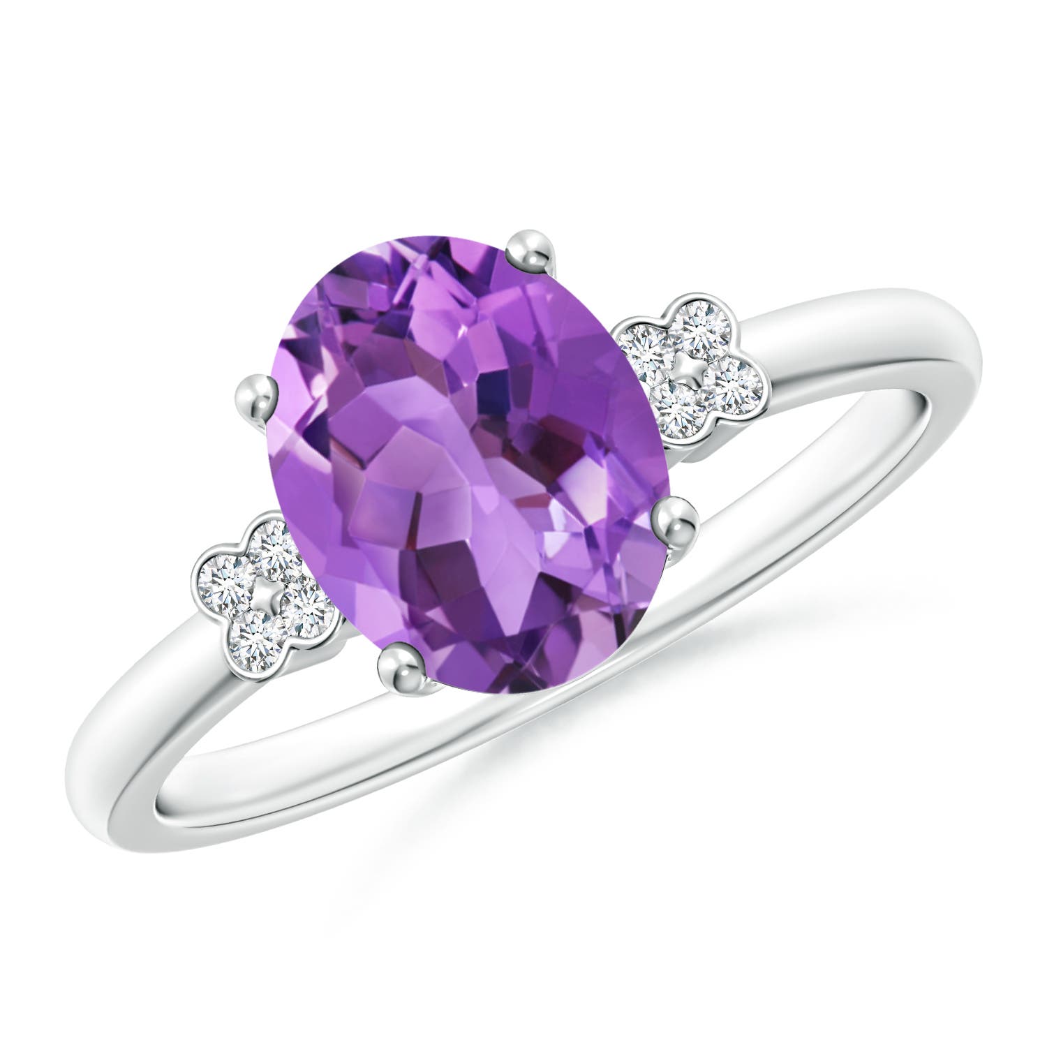 AA - Amethyst / 1.66 CT / 14 KT White Gold