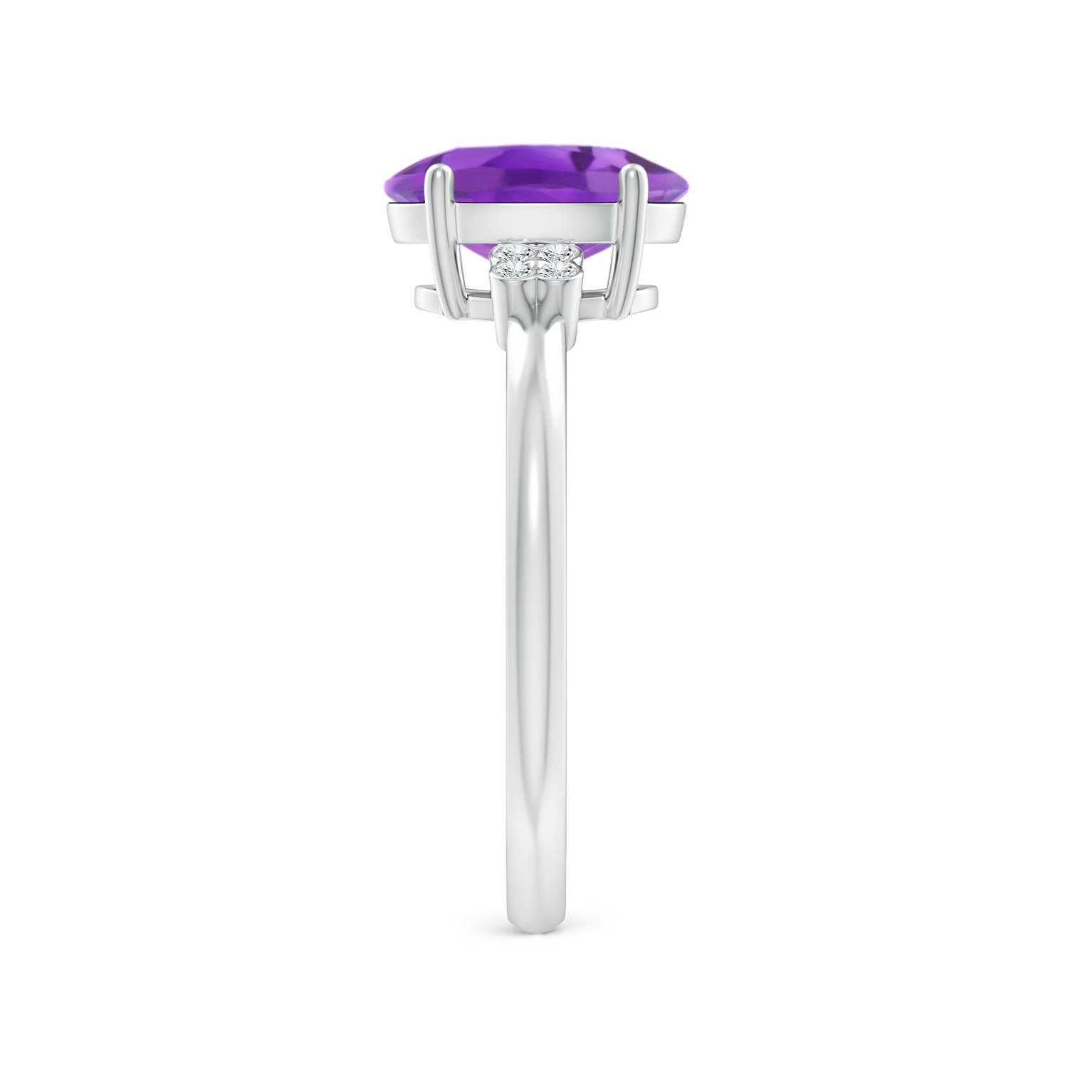 AA- Amethyst / 1.66 CT / 14 KT White Gold