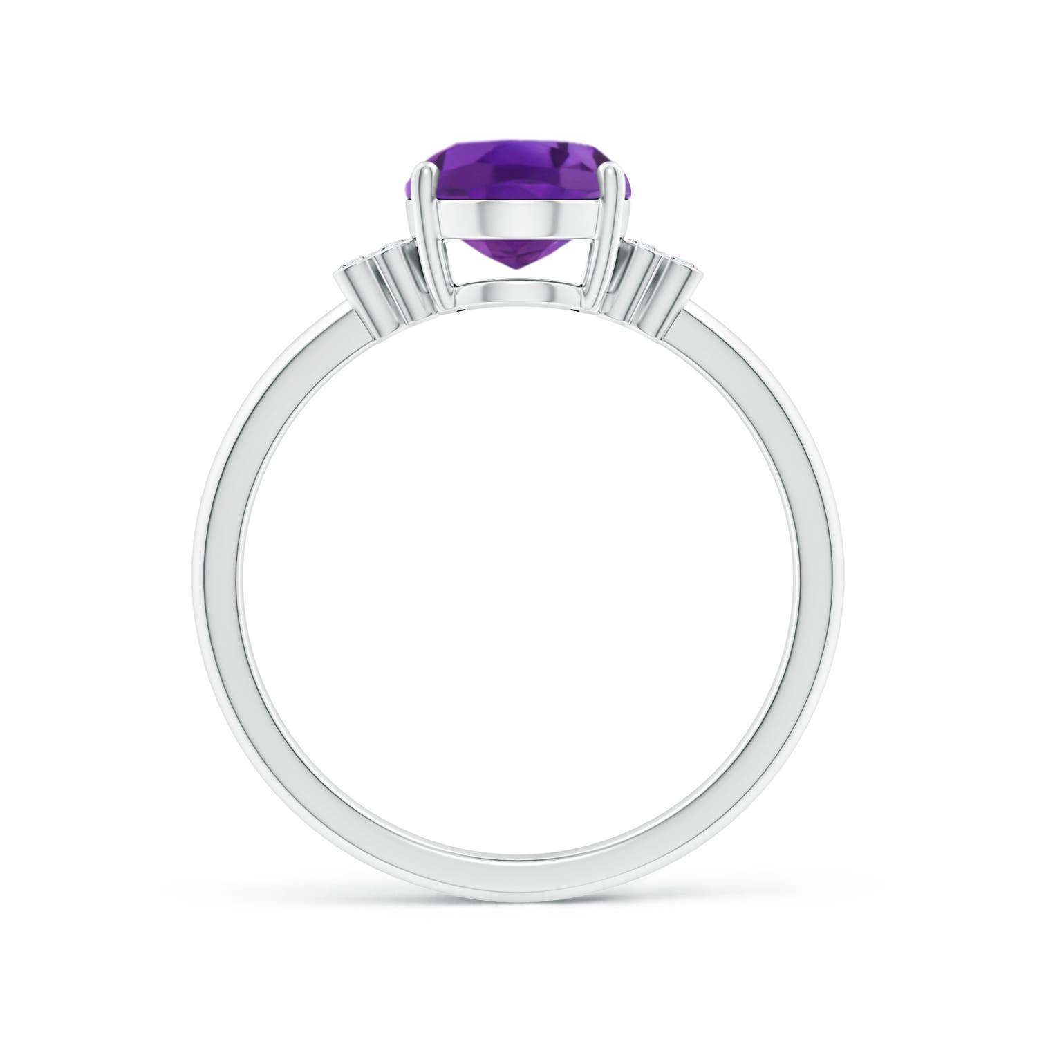 AAA - Amethyst / 1.66 CT / 14 KT White Gold