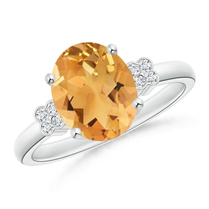 A - Citrine / 2.58 CT / 14 KT White Gold