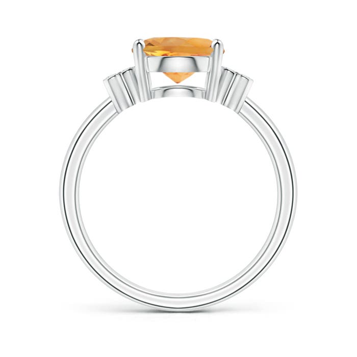 AA - Citrine / 2.58 CT / 14 KT White Gold