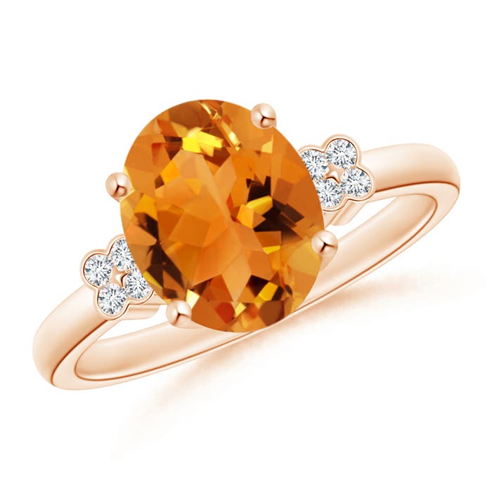 AAA - Citrine / 2.58 CT / 14 KT Rose Gold