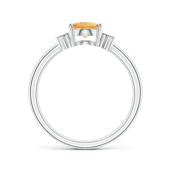 A - Citrine / 1.15 CT / 14 KT White Gold