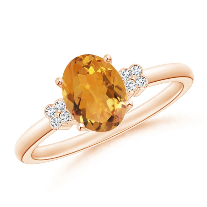 AA - Citrine / 1.15 CT / 14 KT Rose Gold