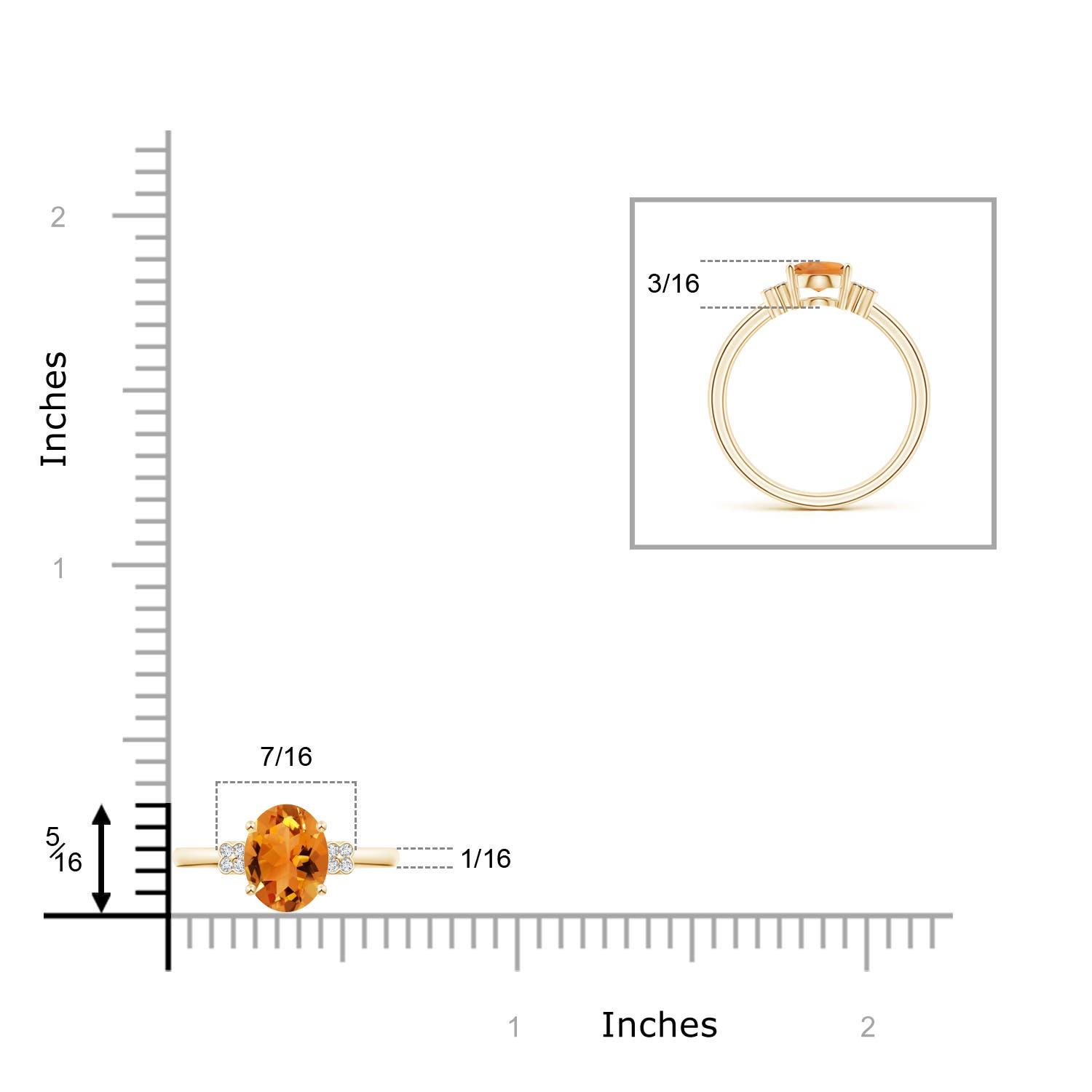 AAA - Citrine / 1.15 CT / 14 KT Yellow Gold