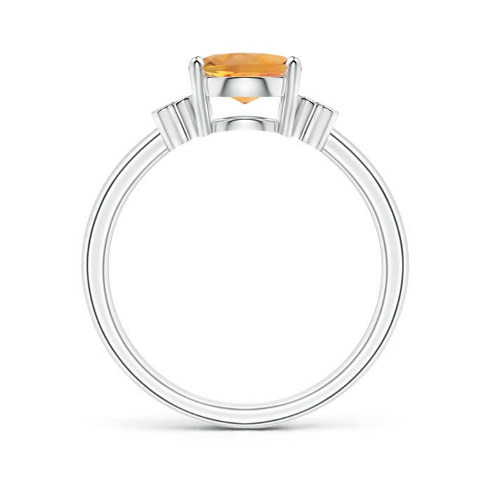 AA - Citrine / 1.71 CT / 14 KT White Gold