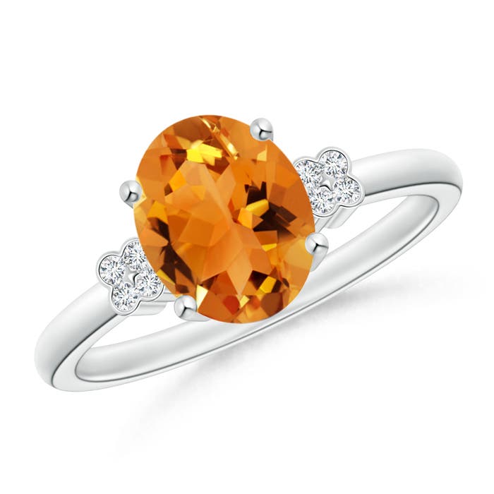 AAA - Citrine / 1.71 CT / 14 KT White Gold