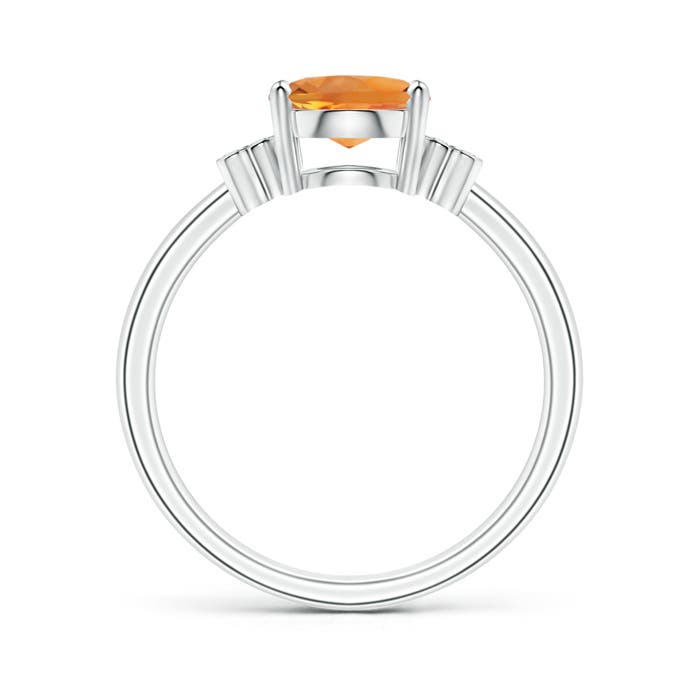 AAA - Citrine / 1.71 CT / 14 KT White Gold