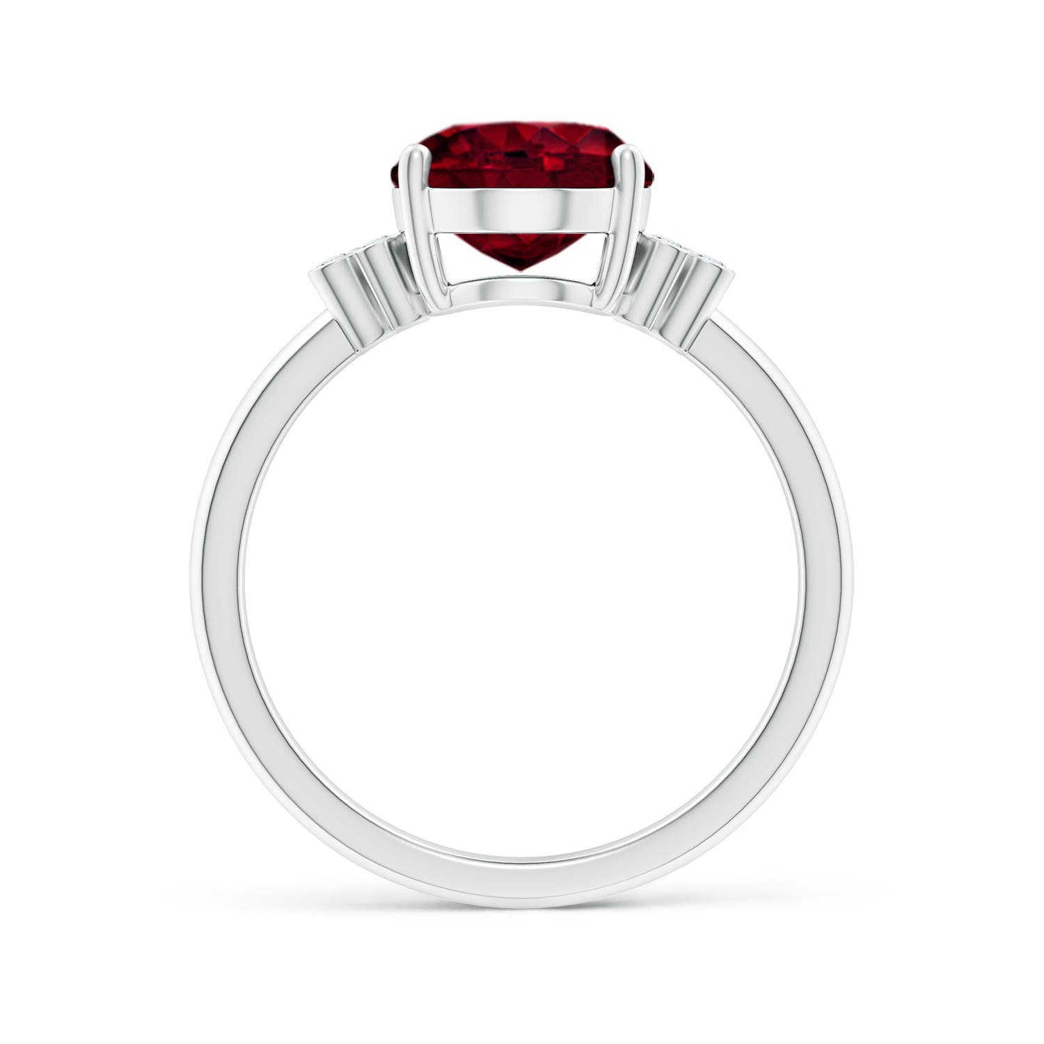 A - Garnet / 3.03 CT / 14 KT White Gold