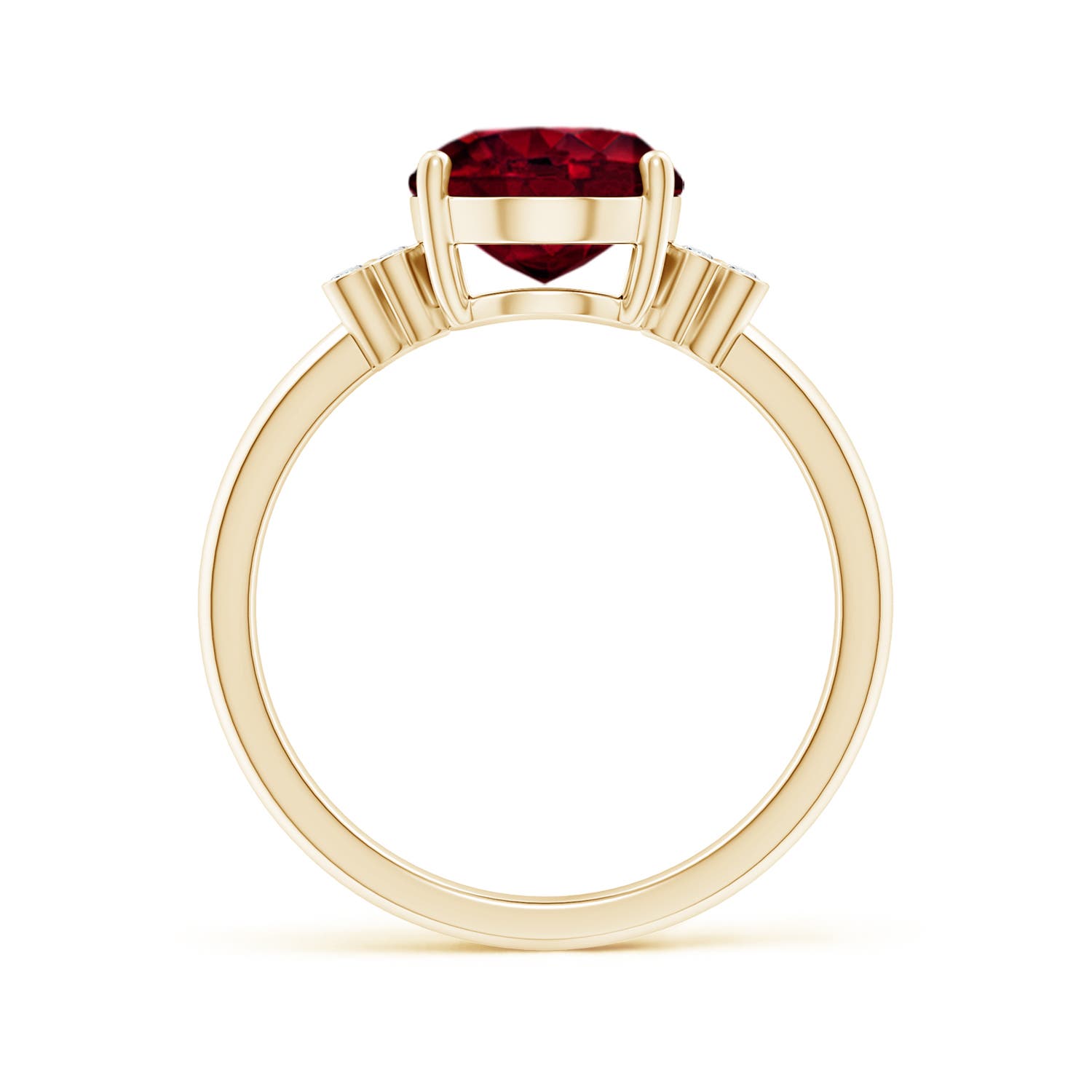 A - Garnet / 3.03 CT / 14 KT Yellow Gold