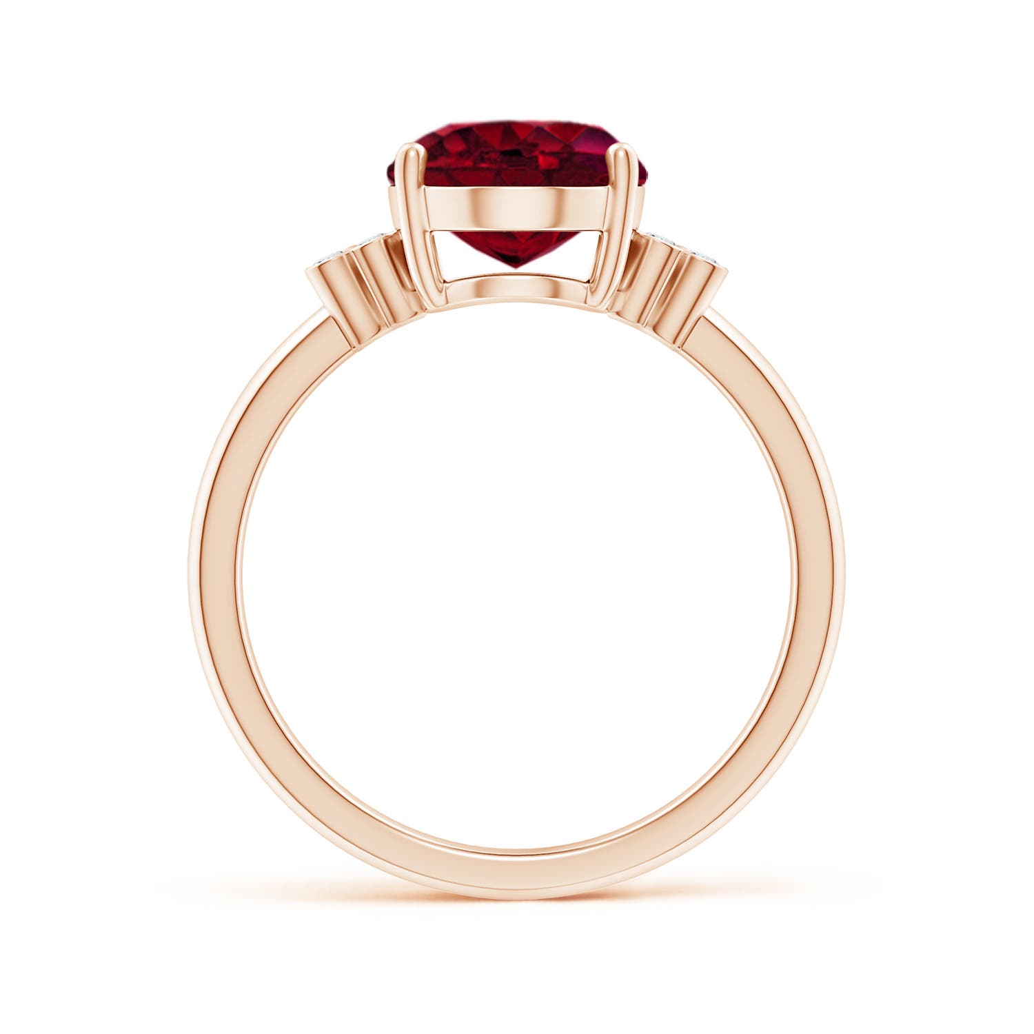 AA - Garnet / 3.03 CT / 14 KT Rose Gold