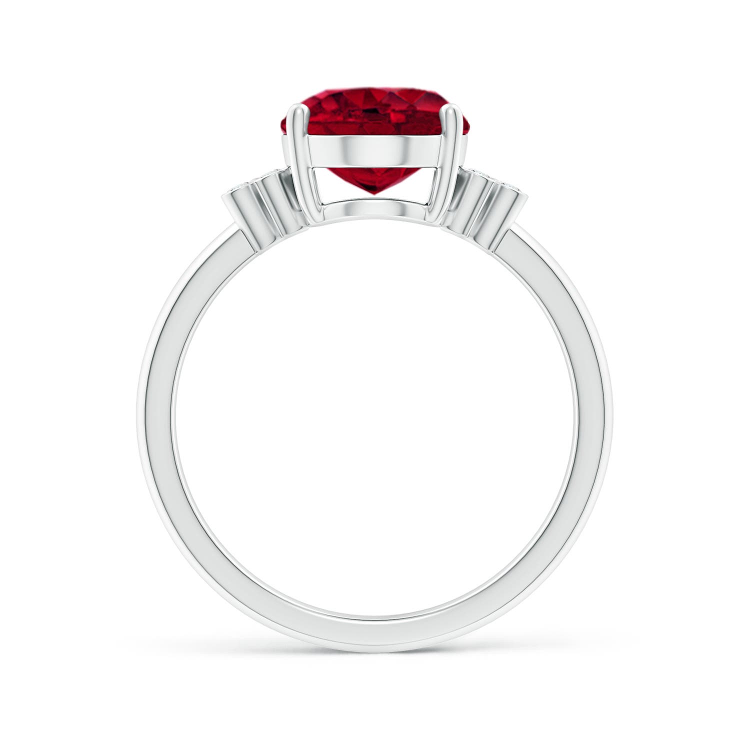 AAA - Garnet / 3.03 CT / 14 KT White Gold