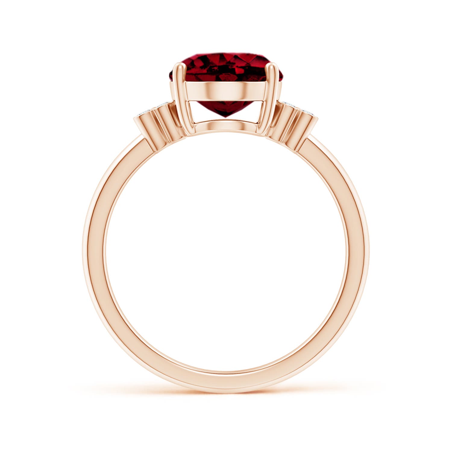 AAAA - Garnet / 3.03 CT / 14 KT Rose Gold