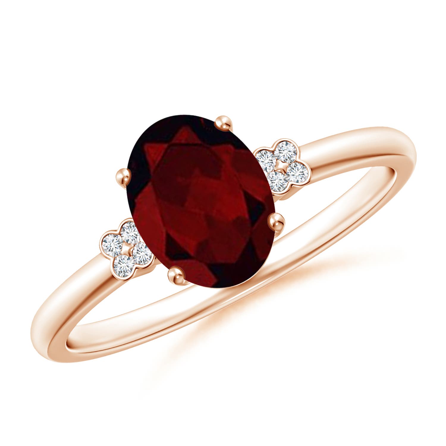 A - Garnet / 1.5 CT / 14 KT Rose Gold