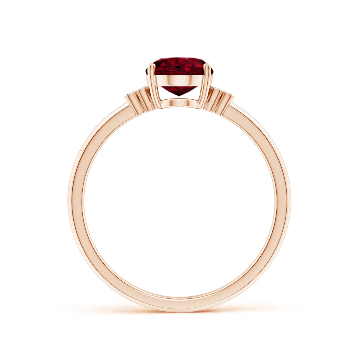 A - Garnet / 1.5 CT / 14 KT Rose Gold