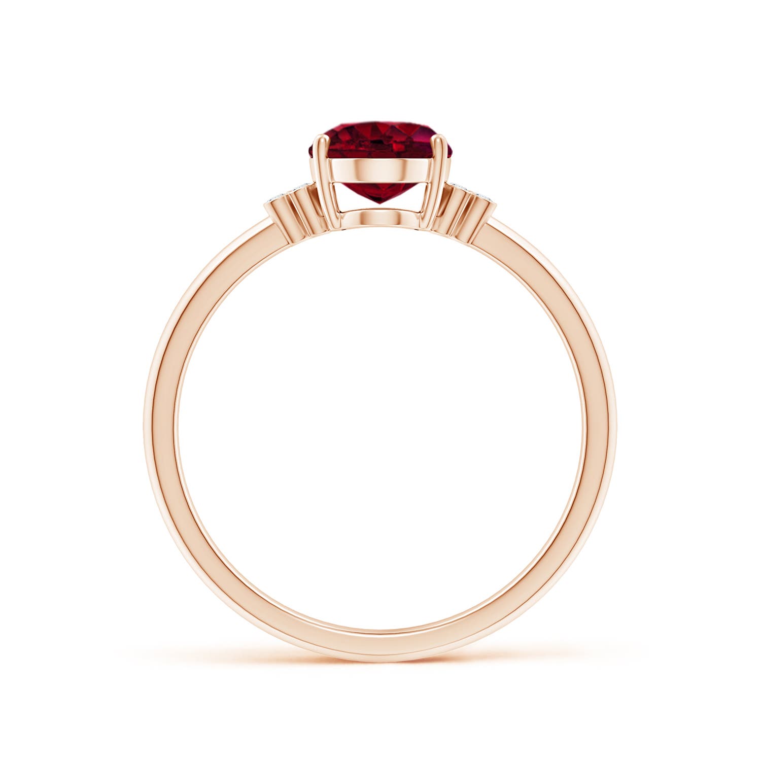 AA - Garnet / 1.5 CT / 14 KT Rose Gold